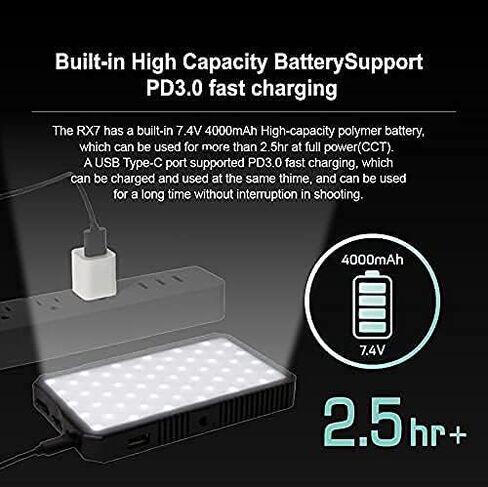 مصباح Atomcube RX7 18W Pocket RGBWW LED - شبكة الجيل الجديد، التحكم في التطبيق حتى 65535 جهازًا، DMX512، 15 سيناريو محدد مسبقًا، 5 FX مخصص، 2500K~8500K، CRI95+، TLCI99، تعديل اللون والتشبع. in Kuwait