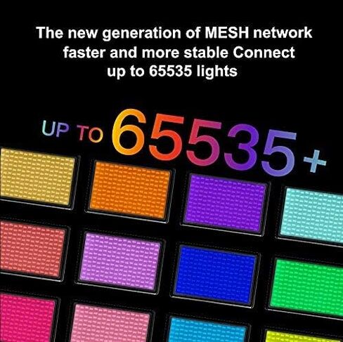 مصباح Atomcube RX7 18W Pocket RGBWW LED - شبكة الجيل الجديد، التحكم في التطبيق حتى 65535 جهازًا، DMX512، 15 سيناريو محدد مسبقًا، 5 FX مخصص، 2500K~8500K، CRI95+، TLCI99، تعديل اللون والتشبع. in Kuwait