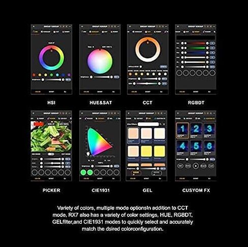 مصباح Atomcube RX7 18W Pocket RGBWW LED - شبكة الجيل الجديد، التحكم في التطبيق حتى 65535 جهازًا، DMX512، 15 سيناريو محدد مسبقًا، 5 FX مخصص، 2500K~8500K، CRI95+، TLCI99، تعديل اللون والتشبع. in Kuwait