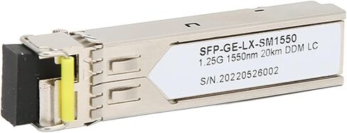 وحدة بصرية SFP GE LX SM1550، 1.25 جيجا 1550 نانومتر، وضع واحد الياف واحدة 20 كم تدعم وظيفة دي دي ام، للمفاتيح والراوتر in Kuwait