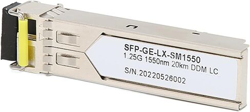 وحدة بصرية SFP GE LX SM1550، 1.25 جيجا 1550 نانومتر، وضع واحد الياف واحدة 20 كم تدعم وظيفة دي دي ام، للمفاتيح والراوتر in Kuwait