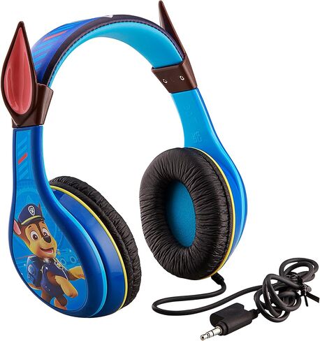 Paw Patrol Marshall Kids Headphones, Adjustable Headband, Stereo Sound, 3.5Mm Jack, Wired Headphones for Kids, Tangle-Free, Volume Control, Foldable, Childrens Headphones Over Ear for School Home, Tra in Saudi Arabia