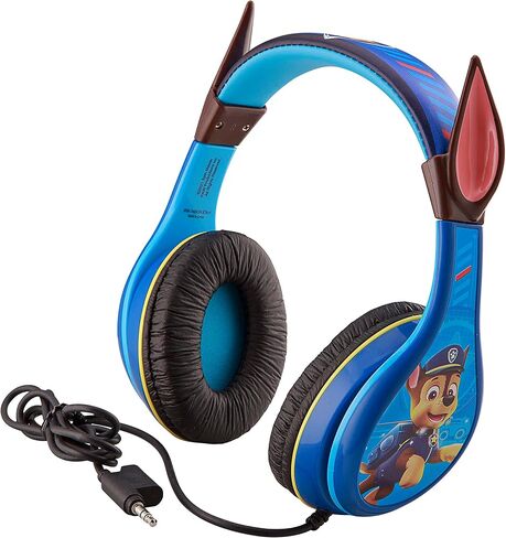 Paw Patrol Marshall Kids Headphones, Adjustable Headband, Stereo Sound, 3.5Mm Jack, Wired Headphones for Kids, Tangle-Free, Volume Control, Foldable, Childrens Headphones Over Ear for School Home, Tra in Saudi Arabia