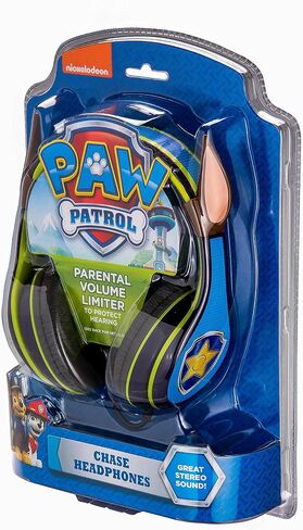 Paw Patrol Marshall Kids Headphones, Adjustable Headband, Stereo Sound, 3.5Mm Jack, Wired Headphones for Kids, Tangle-Free, Volume Control, Foldable, Childrens Headphones Over Ear for School Home, Tra in Saudi Arabia