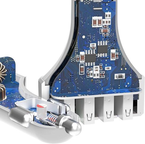 شاحن سيارة Crave CarHub 54W 4 منافذ USB، كوالكوم للشحن السريع 3.0 - أسود in Kuwait