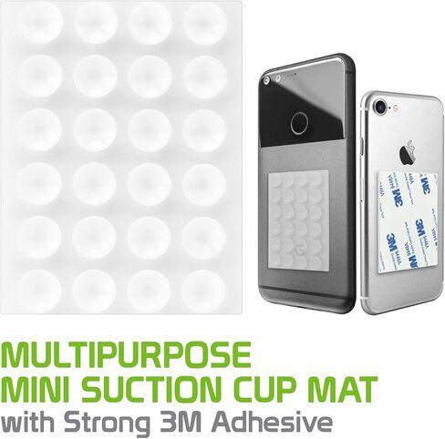 بساط شفط للهاتف، بواسطة Cellet the suction cup مع لاصق 3M يجعل حمل الأشياء أسهل، نطاق تطبيق واسع من Samsung Galaxy S8/S8 Plus، Note 8، Apple iPhone x/8 Plus مجموعة من 5 قطع in Kuwait