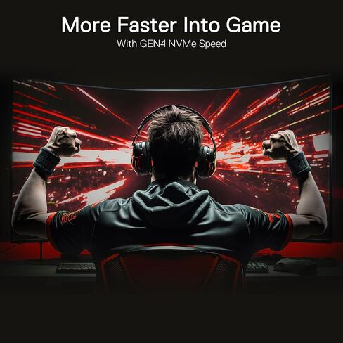 Redragon RM520 2TB NVMe SSD, Gaming M.2 2280 Internal Solid State Drive w/Gen 4 PCIe 4.0 Form Factor, Up to 7,400/6,600 MB/s Hyper-Speed, for PC Laptop, PS5 in Saudi Arabia