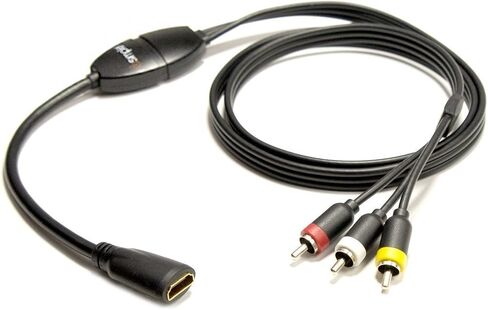 ايزدبل كيبل محول HDMI الى فيديو / صوت مركب من ميديا لينكس، ISHD01 (اسود) in Kuwait