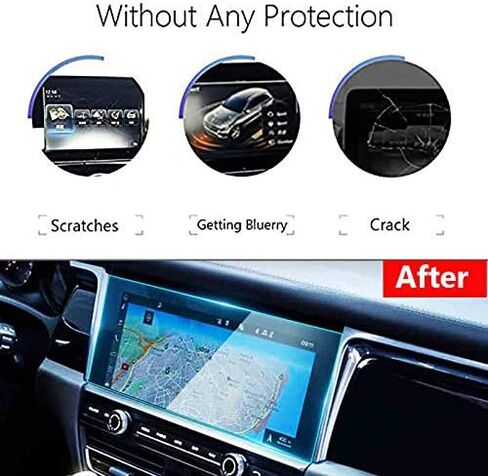 TTCR-II Compatible With Macan Screen Protector 2019-2024, For Macan Touchscreen Protector 10.9-Inches, Tempered Glass Screen Protective Film 10.9-In For 2019-2024 Macan Base/TS/GTS in Saudi Arabia