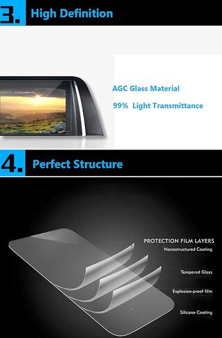 TTCR-II Compatible With Macan Screen Protector 2019-2024, For Macan Touchscreen Protector 10.9-Inches, Tempered Glass Screen Protective Film 10.9-In For 2019-2024 Macan Base/TS/GTS in Saudi Arabia