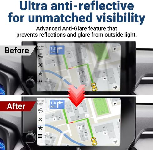 واقي شاشة BELLEMOND فائق مضاد للوهج للحيوانات الأليفة c/w 2023 Toyota RAV4 Adventure/Limited/TRD/XSE مقاس 10.5 بوصة واقي شاشة لمس لعرض الملاحة - عبوتان - صنع في اليابان US-RAV4-105-BL in Kuwait