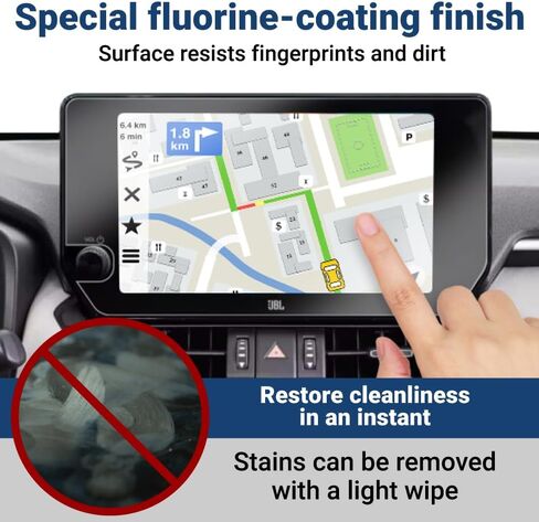 واقي شاشة BELLEMOND فائق مضاد للوهج للحيوانات الأليفة c/w 2023 Toyota RAV4 Adventure/Limited/TRD/XSE مقاس 10.5 بوصة واقي شاشة لمس لعرض الملاحة - عبوتان - صنع في اليابان US-RAV4-105-BL in Kuwait