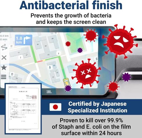 واقي شاشة BELLEMOND فائق مضاد للوهج للحيوانات الأليفة c/w 2023 Toyota RAV4 Adventure/Limited/TRD/XSE مقاس 10.5 بوصة واقي شاشة لمس لعرض الملاحة - عبوتان - صنع في اليابان US-RAV4-105-BL in Kuwait