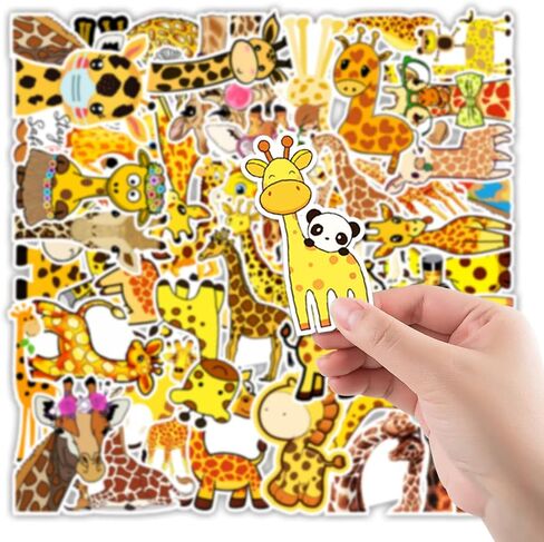 50 قطعة ملصقات الزرافة ، ملصقات فينيل مضادة للماء للزجاجة ، الثلاجة ، الكمبيوتر ، الأمتعة ، التزلج ، الجيتار ، ملصقات للأطفال ، المراهقين ، الأولاد ، الفتيات (غير متكررة) in Kuwait