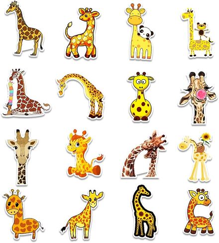 50 قطعة ملصقات الزرافة ، ملصقات فينيل مضادة للماء للزجاجة ، الثلاجة ، الكمبيوتر ، الأمتعة ، التزلج ، الجيتار ، ملصقات للأطفال ، المراهقين ، الأولاد ، الفتيات (غير متكررة) in Kuwait