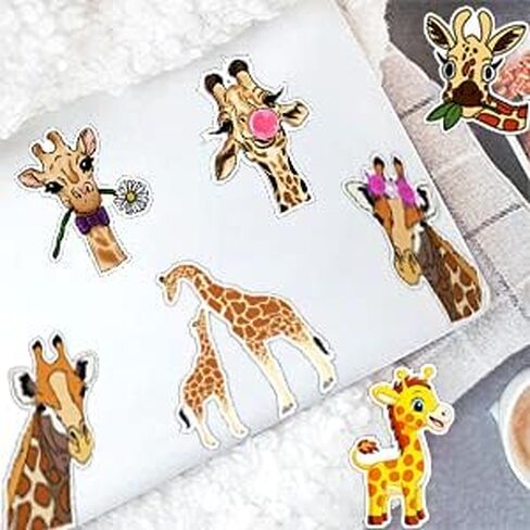 50 قطعة ملصقات الزرافة ، ملصقات فينيل مضادة للماء للزجاجة ، الثلاجة ، الكمبيوتر ، الأمتعة ، التزلج ، الجيتار ، ملصقات للأطفال ، المراهقين ، الأولاد ، الفتيات (غير متكررة) in Kuwait
