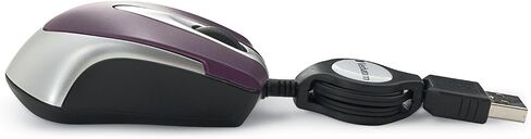 Verbatim USB Corded Mini Travel Optical Wired Mouse for Mac and PC - Metro Seroes Red in Saudi Arabia