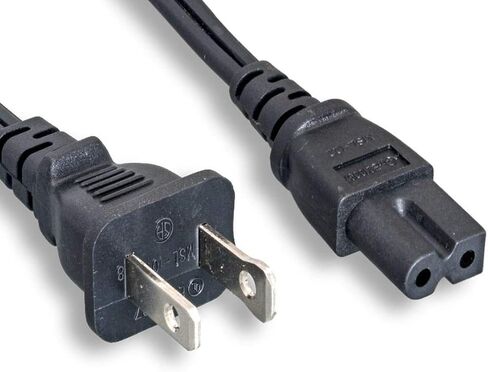 سلك طاقة مونوبرايس - 10 قدم - أسود | الاستقطاب NEMA 1-15P إلى الاستقطاب IEC 60320 C7، 18AWG، 10A، 125V in Saudi Arabia