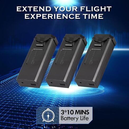 طائرة بدون طيار مع كاميرا للبالغين والأطفال، طائرة رباعية المروحية 1080 بكسل عالية الدقة قابلة للطي FPV بجهاز تحكم عن بعد مع وضع متابعة ذكي، صورة شخصية للإيماءات، تثبيت الارتفاع، إقلاع مفتاح واحد، تقلب 360 درجة، 3 بطاريات، ألعاب هدايا للأطفال والكبار والم in Kuwait