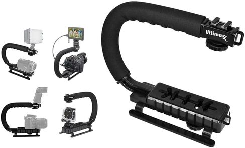 مقبض تثبيت الفيديو الاحترافي PRO-GRIP مع محول GoPro مصنوع خصيصًا GoPro HERO HERO2 HERO3 HERO3+ HERO4 HERO+ LCD HERO4 & HERO5 Session Cameras in Saudi Arabia
