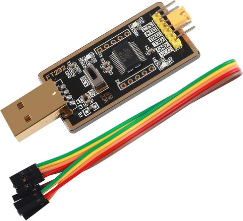 FT232RL USB to TTL Adapter for Development Projects, USB to Serial Converter Module with Genuine FTDI USB UART Compatible with Windows 7/8/10/XP,Linux, Mac OS  in Saudi Arabia
