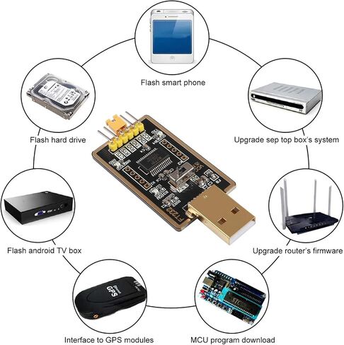 FT232RL USB to TTL Adapter for Development Projects, USB to Serial Converter Module with Genuine FTDI USB UART Compatible with Windows 7/8/10/XP,Linux, Mac OS  in Saudi Arabia