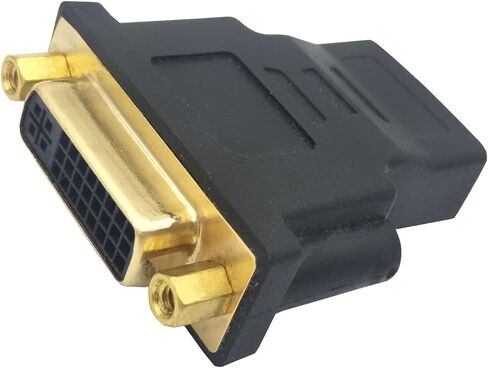 محول NW GenHaoQi HDMI إلى DVI، محول DVI 24+5 أنثى إلى HDMI أنثى مطلي بالذهب (قطعة واحدة) in Saudi Arabia