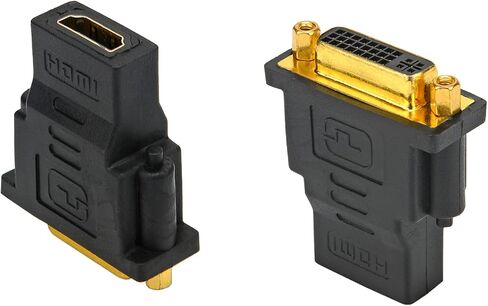 محول NW GenHaoQi HDMI إلى DVI، محول DVI 24+5 أنثى إلى HDMI أنثى مطلي بالذهب (قطعة واحدة) in Saudi Arabia