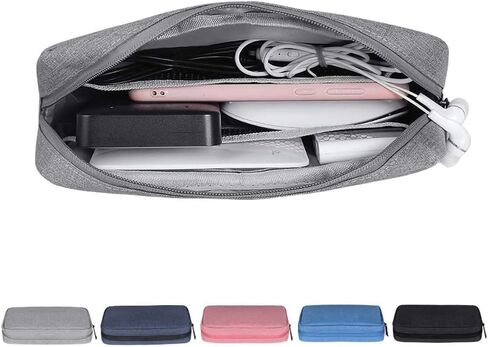 Universal Electronics/Accessories Soft Carrying Case Bag, Durable & Light-Weight,Suitable for Out-Going, Business, Travel and Cosmetics Kit（Pink） in Kuwait