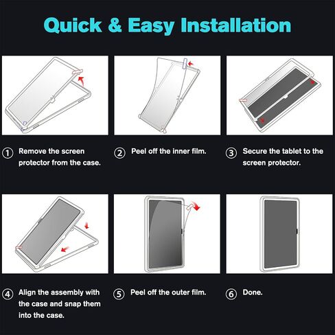 حافظة Fintie مقاومة للصدمات للكمبيوتر اللوحي الجديد Fire HD 10 (الجيل الثالث عشر 10.1 بوصة، إصدار 2023)، [Tuatara] غطاء مسند هجين متين من الصدمات مع واقي شاشة مدمج، أزرق in Saudi Arabia