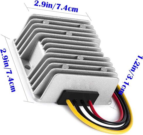 MGGi DC Voltage Boost Converter, 12V Step Up to 24V 3A 72W Regulator Booster, Converter Power Supply Module Boost Transformer, Waterproof Power Adapter - for Colf Cart Club Car Truck Vehicle Boat in Kuwait