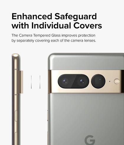 Ringke Camera Glass [3 Pack/Multi-Layer Protection] Compatible with Google Pixel 7 Pro Camera Lens Protector, Tempered Glass Camera Cover in Saudi Arabia