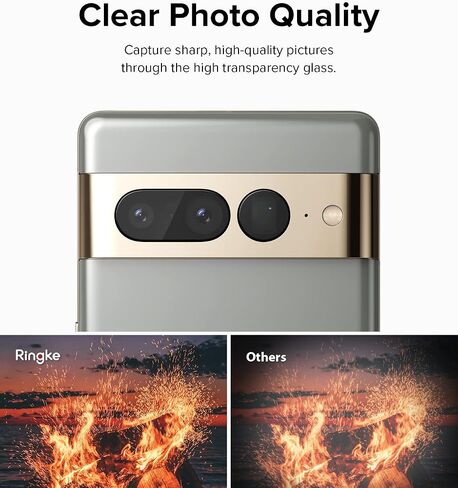 Ringke Camera Glass [3 Pack/Multi-Layer Protection] Compatible with Google Pixel 7 Pro Camera Lens Protector, Tempered Glass Camera Cover in Saudi Arabia