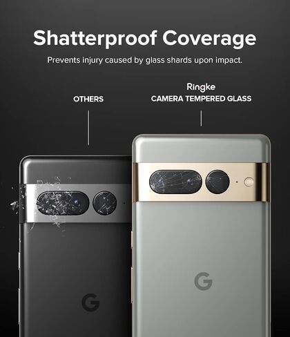 Ringke Camera Glass [3 Pack/Multi-Layer Protection] Compatible with Google Pixel 7 Pro Camera Lens Protector, Tempered Glass Camera Cover in Saudi Arabia