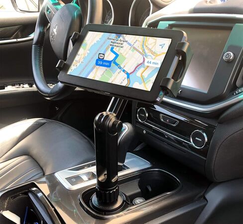 حامل أكواب LicoGear Lycan Car Truck Extended Drink Cup للهاتف الذكي اللوحي حامل لأجهزة iPad Pro Air Mini iPhone X XR XS 11 MAX 8 Galaxy Tab S10 Surface Pro ومعظم شاشة 6 بوصات GPS in Kuwait