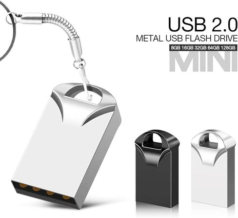 Super Mini USB Flash Drives Memory Sticks Pendrives Jumpdrive Thumb Drive with Waterproof Dustproof Shockproof (Black 64GB) in Kuwait