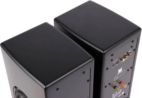 Monolith Powered Desktop Speakers - 100-Watt with Optical and USB Inputs, Subwoofer Output, Bluetooth aptX HD, Remote Control Included, for PCs and Laptops, Black, MTM-100 in Saudi Arabia