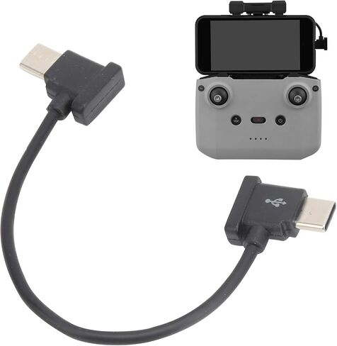 VBESTLIFE Remote Controller Cable, 15cm Remote Controller Data Cable Type C to Type C for DJI Air 2 / Mini 2 Drone in Saudi Arabia