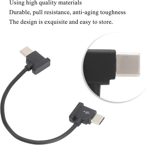 VBESTLIFE Remote Controller Cable, 15cm Remote Controller Data Cable Type C to Type C for DJI Air 2 / Mini 2 Drone in Saudi Arabia