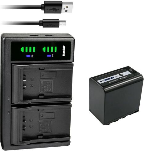 Kastar 1-Pack AG-VBR89G Battery and LTD2 USB Charger Compatible with Panasonic HC-X2 4K Camcorder, Panasonic HC-X20 4K Mobile Camcorder in Saudi Arabia