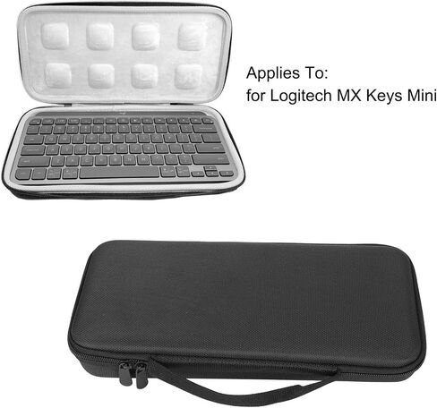 Hard Travel Case for LogitechMX Keys Mini Illuminated Keyboard, Wireless Mini Keyboard EVA Carrying Storage Case, Waterproof Shockproof Portable Protection Bag in Saudi Arabia
