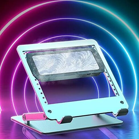 CatXQ Laptop Cooling Pads,Semiconductor Cooler with Adjustable Computer Stand for MacBook Notebook - Silvery in Kuwait