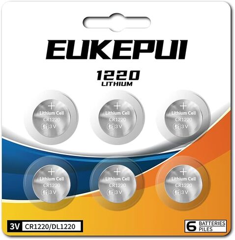 EUKEPUI 6 Count-CR1220 3V Lithium Coin Cell Battery in Saudi Arabia