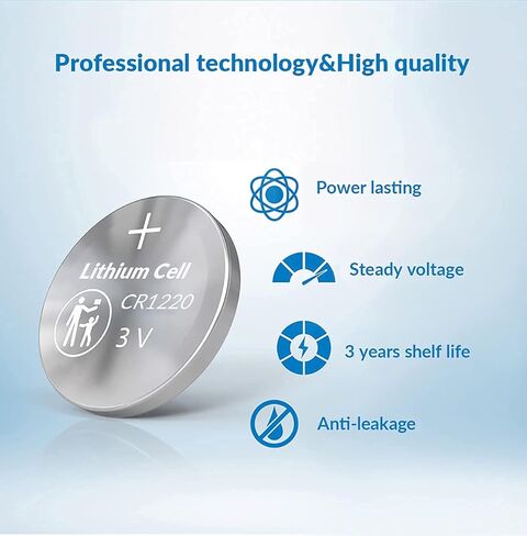 EUKEPUI 6 Count-CR1220 3V Lithium Coin Cell Battery in Saudi Arabia