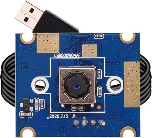 ELP 5mp 60degree Autofocus USB Camera with OV5640 Sensor for Linux/Android/mac/Windows PC Webcam USB2.0 UVC Vide Camera Module Opencv Raspberry Pi USB with Cameras for Computer, PC, Laptop in Saudi Arabia