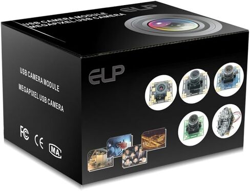 ELP 5mp 60degree Autofocus USB Camera with OV5640 Sensor for Linux/Android/mac/Windows PC Webcam USB2.0 UVC Vide Camera Module Opencv Raspberry Pi USB with Cameras for Computer, PC, Laptop in Saudi Arabia