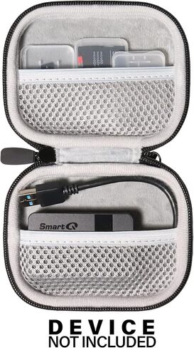 حافظة CaseSack لقارئ بطاقات SD متوافقة مع SmartQ C368 وHicober وURGREEN وغيرها، حافظة تنظيم لبطاقة SD وقارئات البطاقات ومحرك فلاش (أسود) in Kuwait