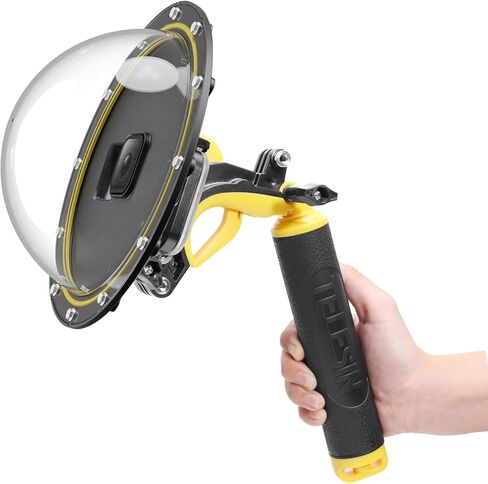Dome Port for GoPro Hero 7 6 5 Black, Underwater Dive Camera Dome Port with Waterproof Housing Case Trigger Floating Hand Grip Waterproof 98ft/30m for Go Pro Accessories in Saudi Arabia
