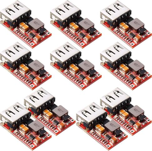 DC-DC Buck Voltage Regulator Module 6-24V 12V/24V to 5V 3A USB Charger Module Buck Converter Regulator (10) in Saudi Arabia