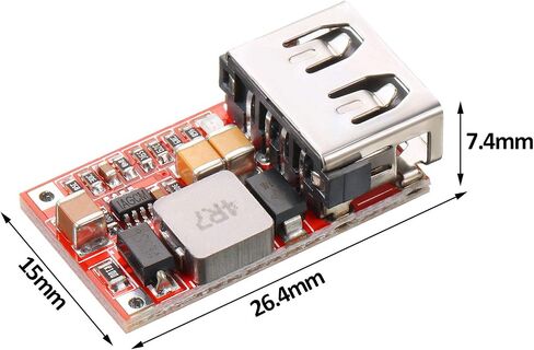 DC-DC Buck Voltage Regulator Module 6-24V 12V/24V to 5V 3A USB Charger Module Buck Converter Regulator (10) in Saudi Arabia